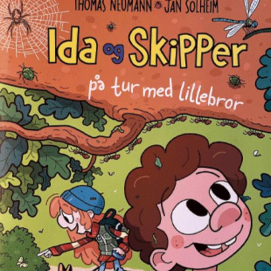Ida og Skipper på tur med lillebror