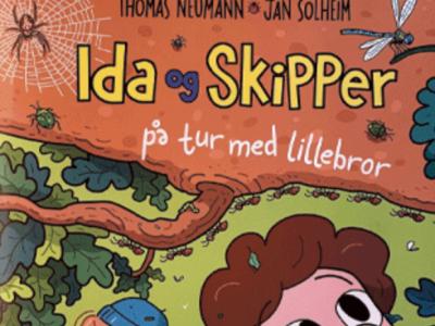 Ida og Skipper på tur med lillebror