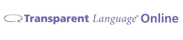 Logo til Transparent Language Online