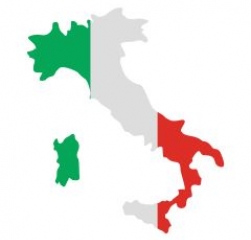 Kort over Italien